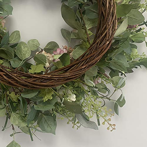 Amazon.co.jp: 24インチ 人工 カラフル デイジー リース 春 フロント